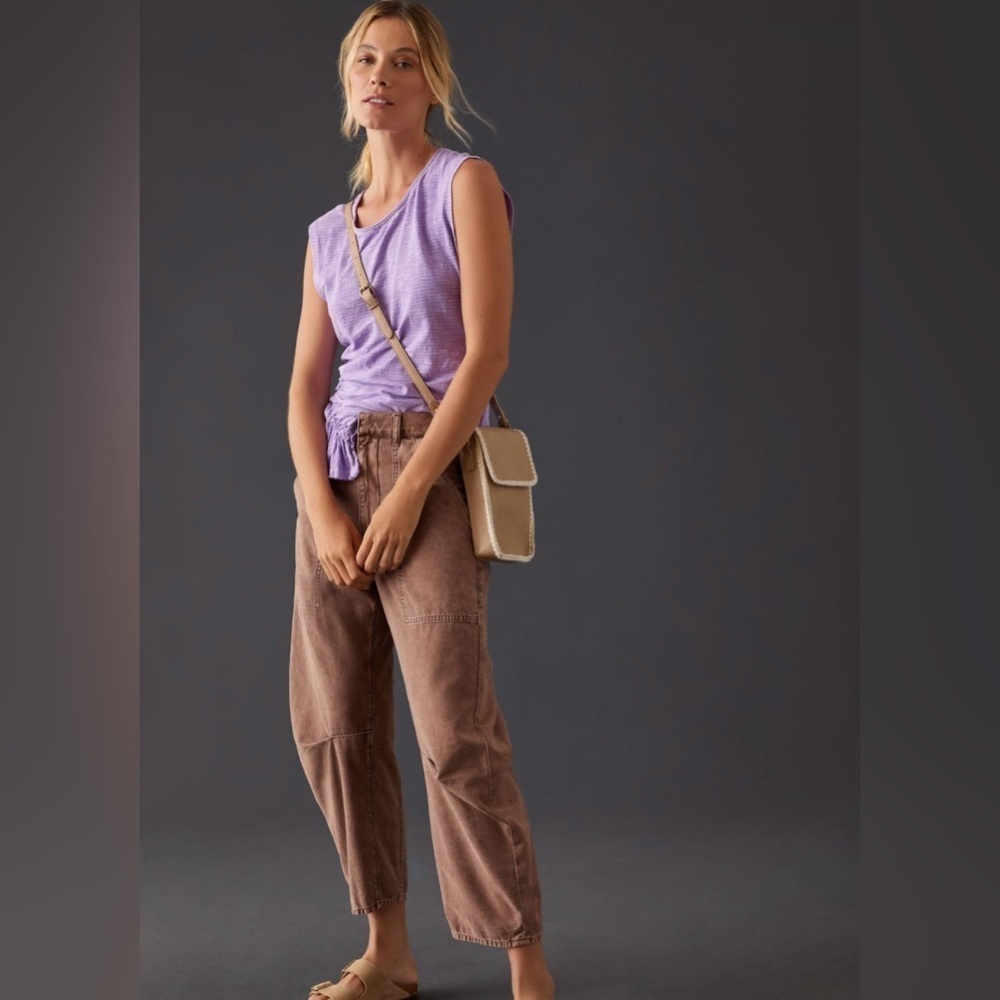 Pilcro Lavender Ruched Tank Top - Picture 9 of 14